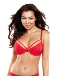 Soutien-gorge push-up rouge V-10351 - Axami