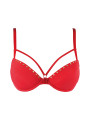 Soutien-gorge push-up rouge V-10351 - Axami