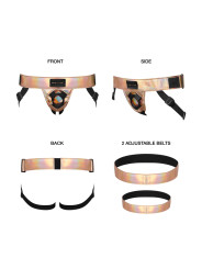 Harnais Curious holographique rose gold - Strap On Me