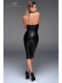 Robe moulante wet look F160