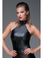 Robe moulante wet look F160