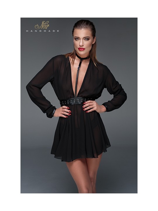 Minirobe choker en mousseline F150