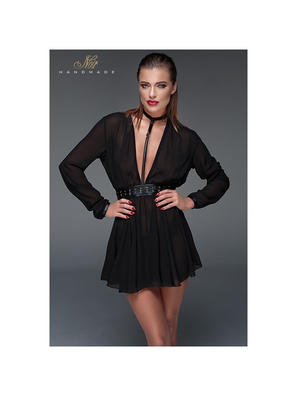 Minirobe choker en mousseline F150