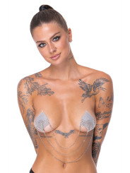 Caches tétons Losange avec chainettes - Cotelli Accessoires