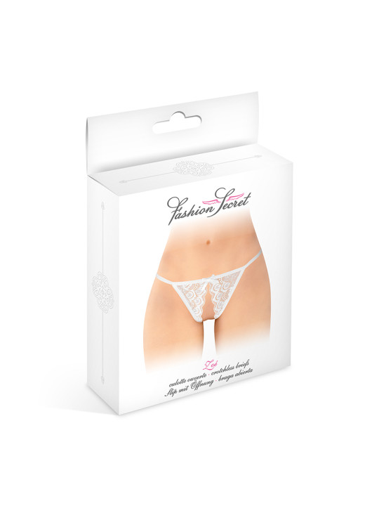 Culotte ouverte Zoé blanche - Fashion Secret