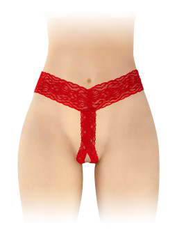 String ouvert Anita rouge - Fashion Secret