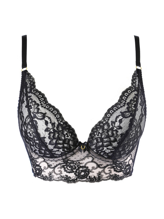 Soutien-gorge bustier noir V-10511 - Axami