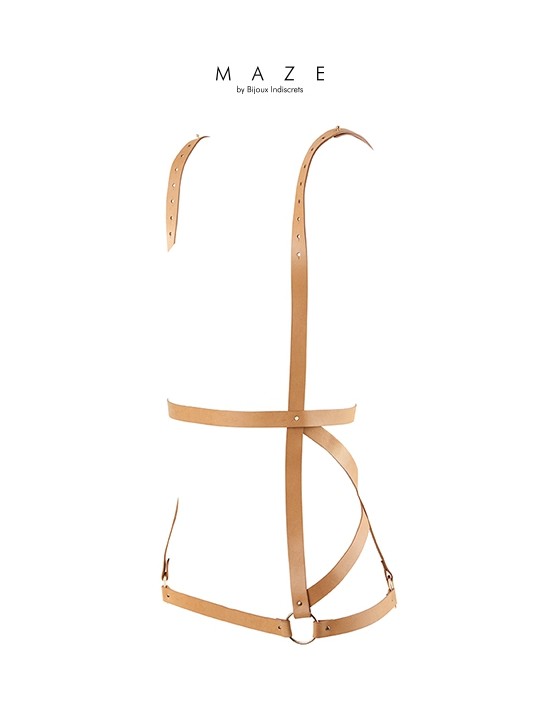 Robe harnais marron - Maze