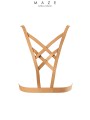 Harnais décolleté croisé marron - Maze