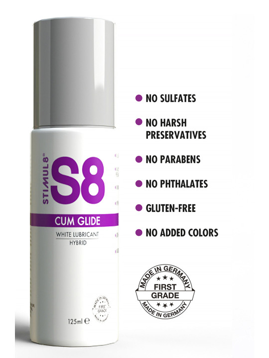 Lubrifiant hybride S8 effet sperme 125ml