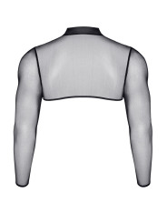 Crop top tulle noir transparent - Regnes