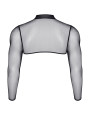 Crop top tulle noir transparent - Regnes