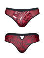 Slip type brésilien zébré rouge et noir - Regnes