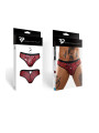 Slip type brésilien zébré rouge et noir - Regnes