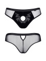 Slip type brésilien noir ouvert - Regnes