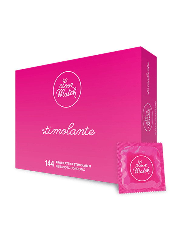 144 Préservatifs texturés Love Match