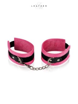 Menottes de poignets rose et noir