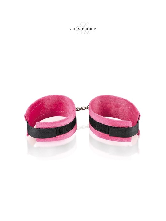 Menottes de poignets rose et noir