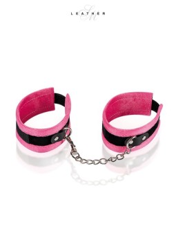 Menottes de chevilles rose et noir