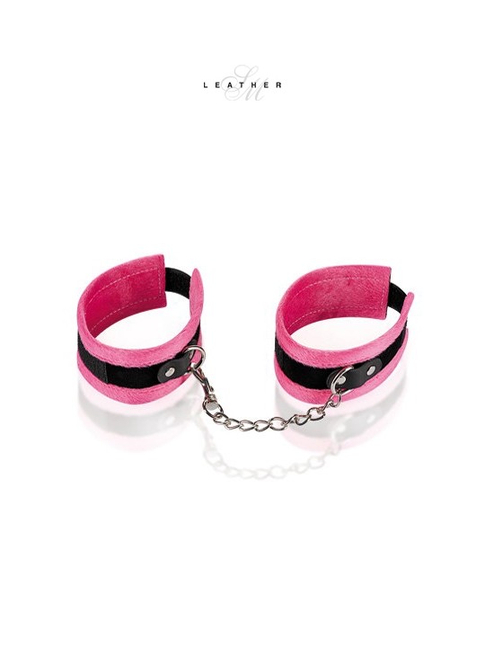 Menottes de chevilles rose et noir