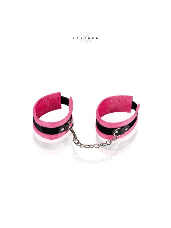 Menottes de chevilles rose et noir