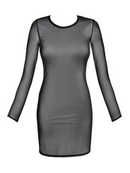 Robe tulle noir V-10639 - Axami