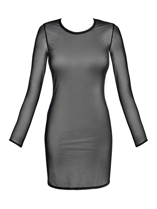Robe tulle noir V-10639 - Axami