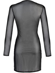 Robe tulle noir V-10639 - Axami