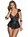 Ensemble 3 pièces lingerie Fetish - Cotelli Bondage