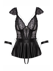 Ensemble 3 pièces lingerie Fetish - Cotelli Bondage