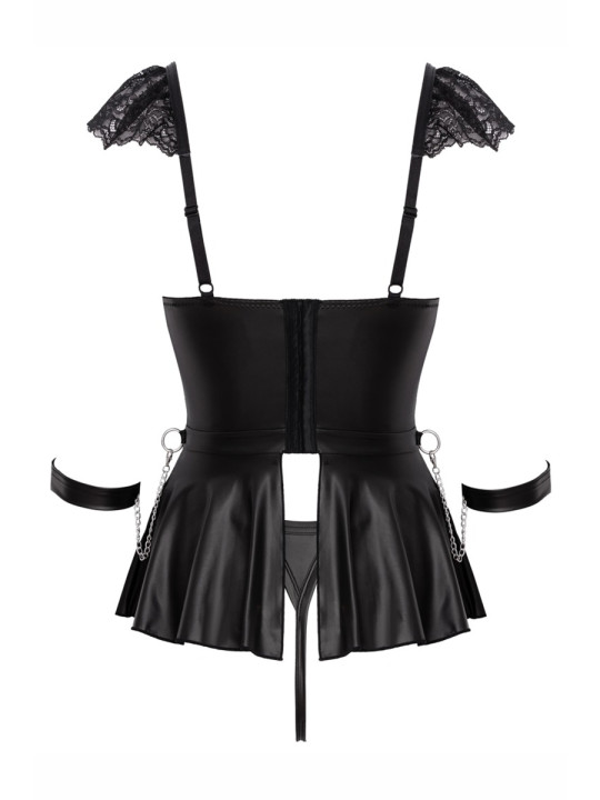 Ensemble 3 pièces lingerie Fetish - Cotelli Bondage