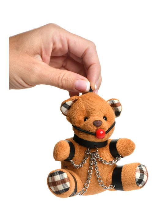 Porte-clés Teddy Bear bâillonné