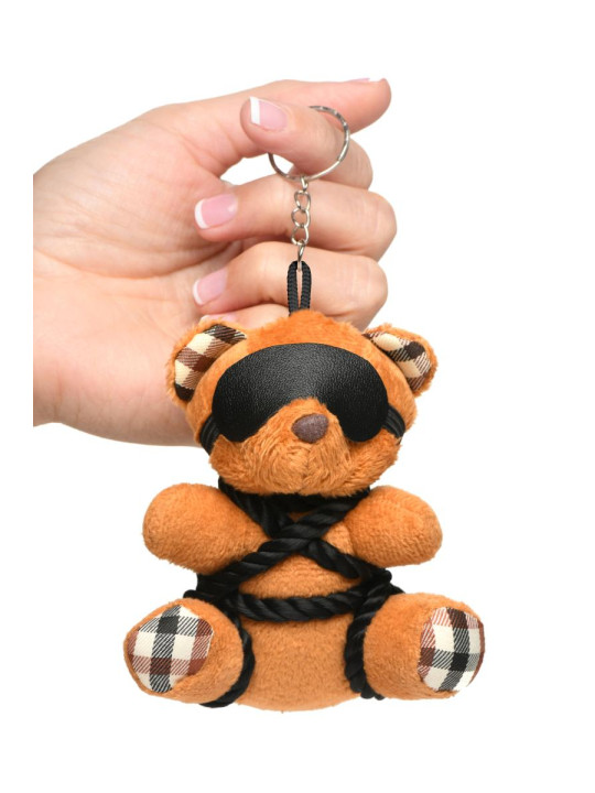 Porte-clés Teddy Bear en tenue Bondage