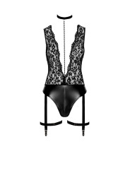 Body jarretelles Libido F297 wetlook et dentelle