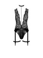 Body jarretelles Libido F297 wetlook et dentelle