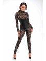 Combinaison corset Enigma F299 dentelle et wetlook