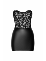Mini robe corset Solace F300 wetlook et dentelle