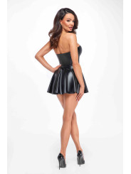 Mini robe bustier Dreamer F308 wetlook