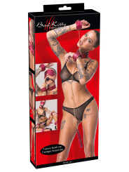 Ensemble 7 pièces Fetish SM rose -  Bad Kitty 