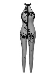 Combinaison zippée Ego F315 tulle floqué