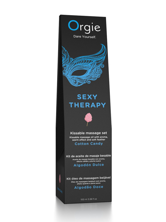 Huile de massage embrassable Sexy Therapy barbe à papa