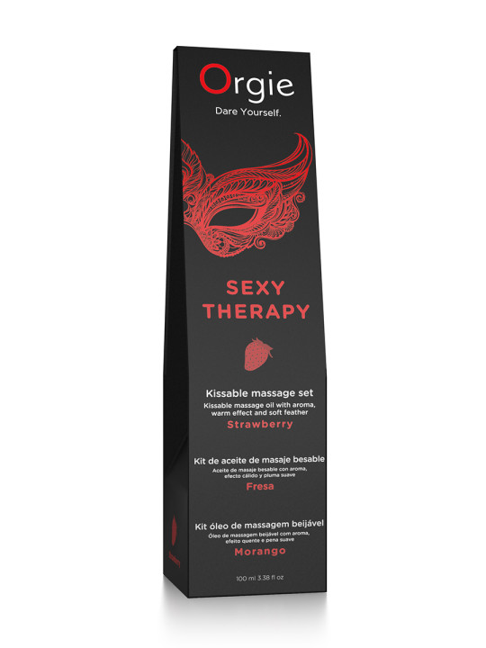Huile de massage embrassable Sexy Therapy fraise