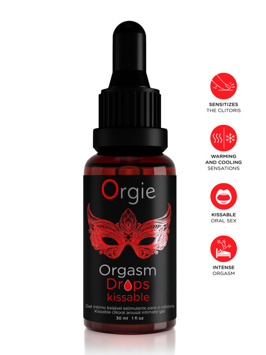 Gel d'excitation du Clitoris Orgasm Drops Kissable