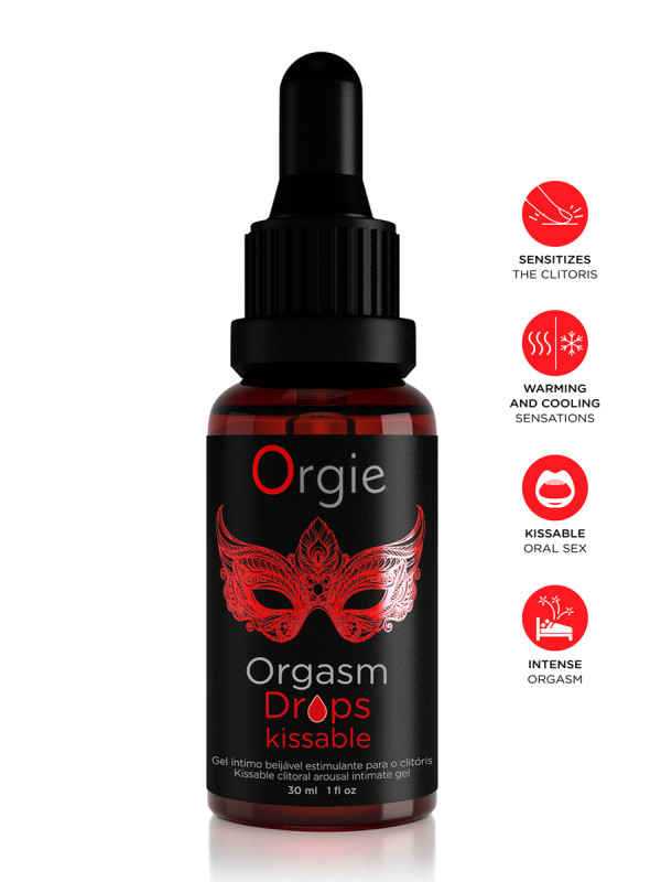 Gel d'excitation du Clitoris Orgasm Drops Kissable