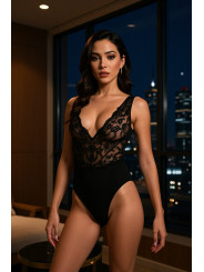 Body noir Evalie - Passion