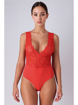 Body rouge Evalie - Passion