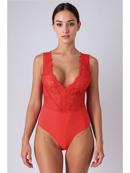 Body rouge Evalie - Passion