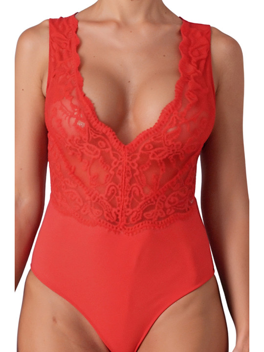Body rouge Evalie - Passion