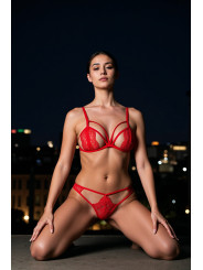 Ensemble 2 pièces rouge Anuvera - Passion