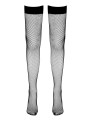 Bas résille autofixants noir - Cotelli Legwear